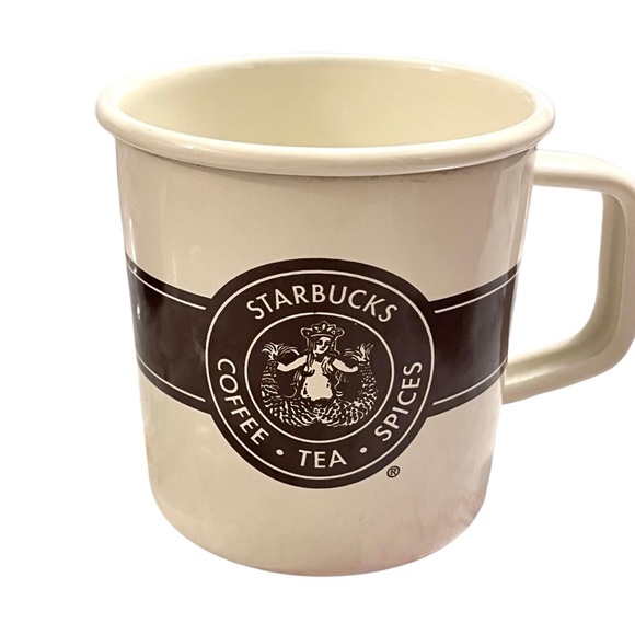 Starbucks 2016 Limited Edition Tin Enamel Tea Coffee Mug 14 oz - Picture 1 of 3